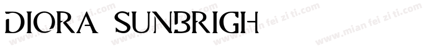 Diora Sunbrigh字体转换